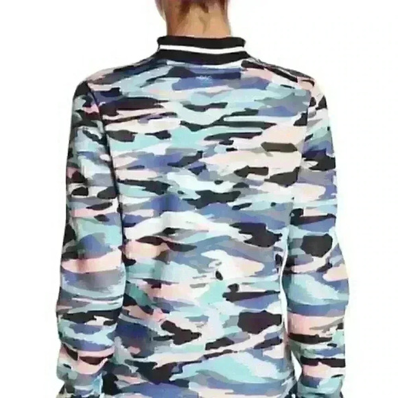 NWT $108 C&C California Womens S Camo Scuba Jacket - Picture 3 of 5